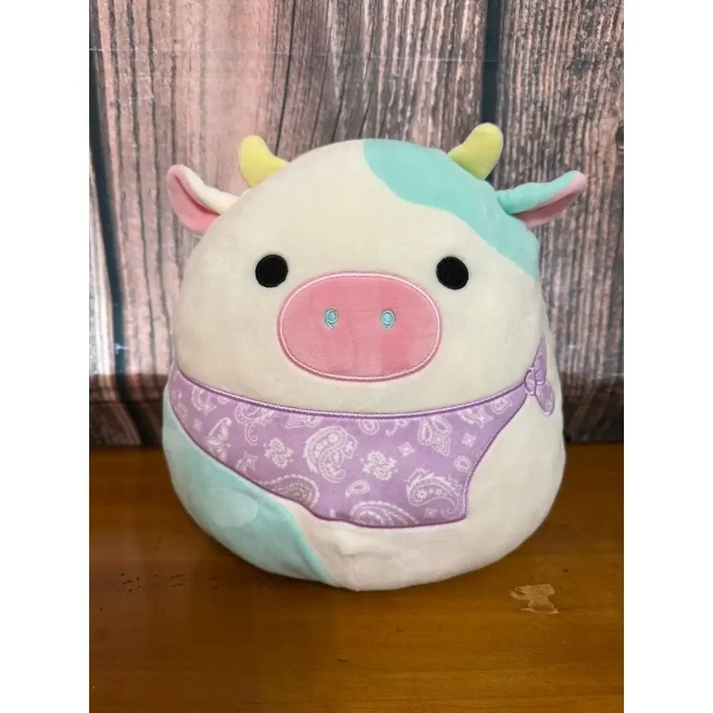 Squishmallows Belana the Cow Plush Toy‎ with Purple Bandana Medium 12